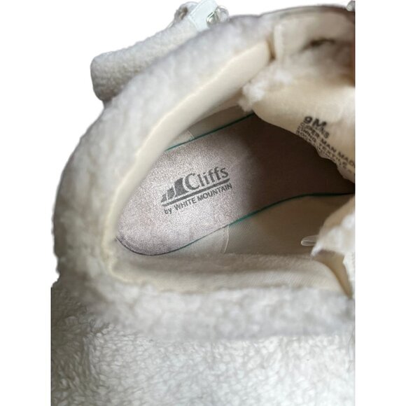 Cliffs by White Mountain Collins White Leather Fur Women's Boots Size 9 M - Picture 14 of 14